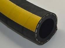 A section of chemical rubber hose.