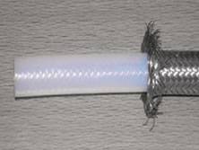 The structure of chemical PTFE hose, PTFE tube and stainless steel braided cover.